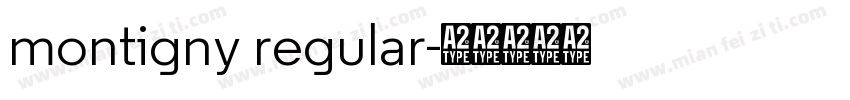 montigny regular字体转换